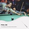 LIOOBO Pool Cue Stick, Practice Cue, Professional, Double Parts, 350g, 145cm*3cm