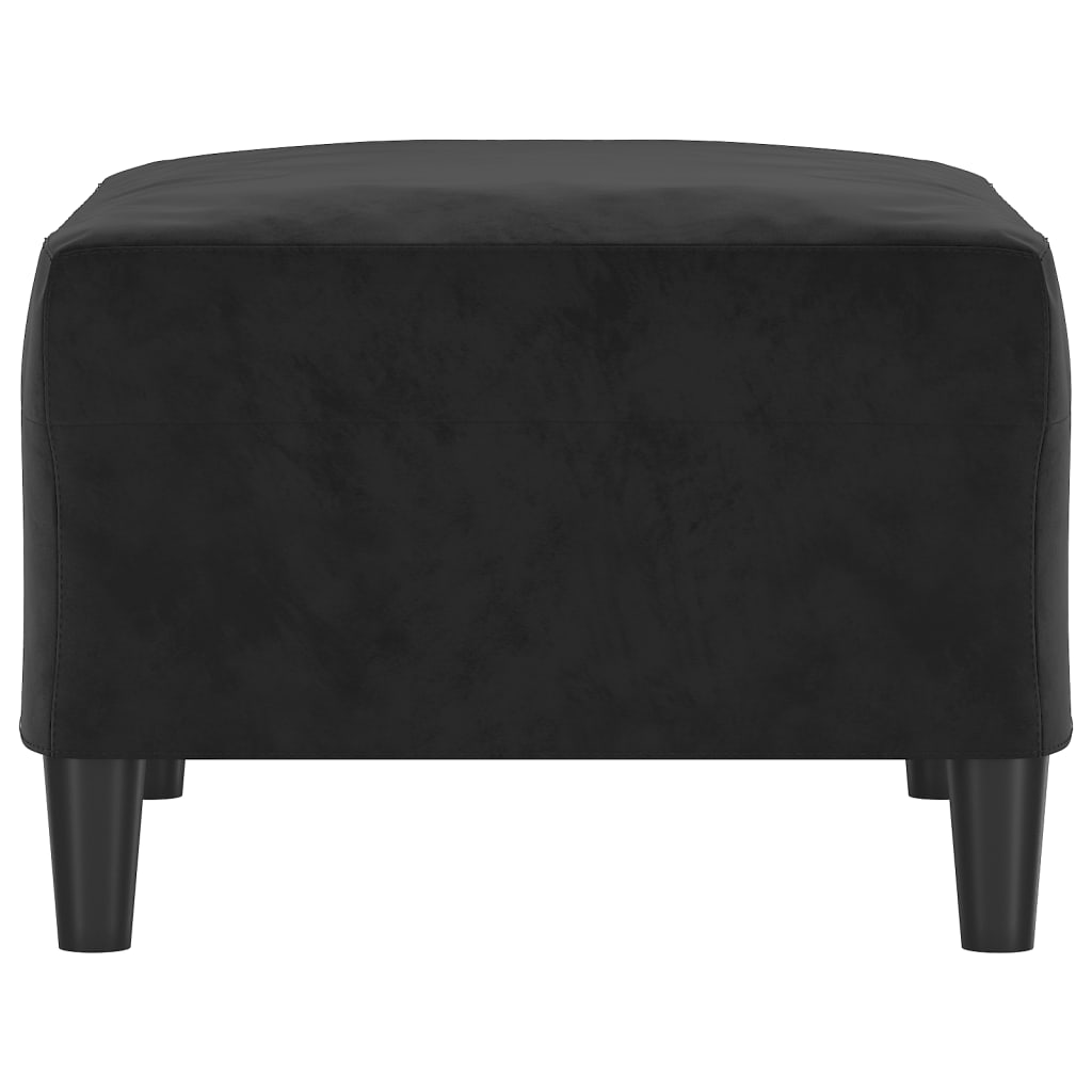 Vidaxl Poggiapiedi, Nero, 70X55X41 Cm, Velluto