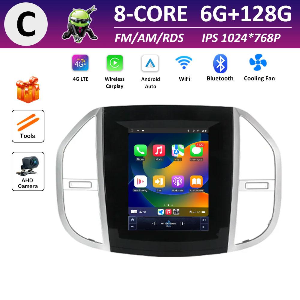 Car Video Multimedia Video Player for Mercedes Benz Vito 3 2014 2015 2016 2017 - 2020 IPS Touch Screen DSP Stereo Autoradio WIFI