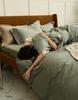 100S Sateen Long-Staple Cotton Wedding Red Duvet Cover Set - Pure Cotton Bedding for Newlyweds