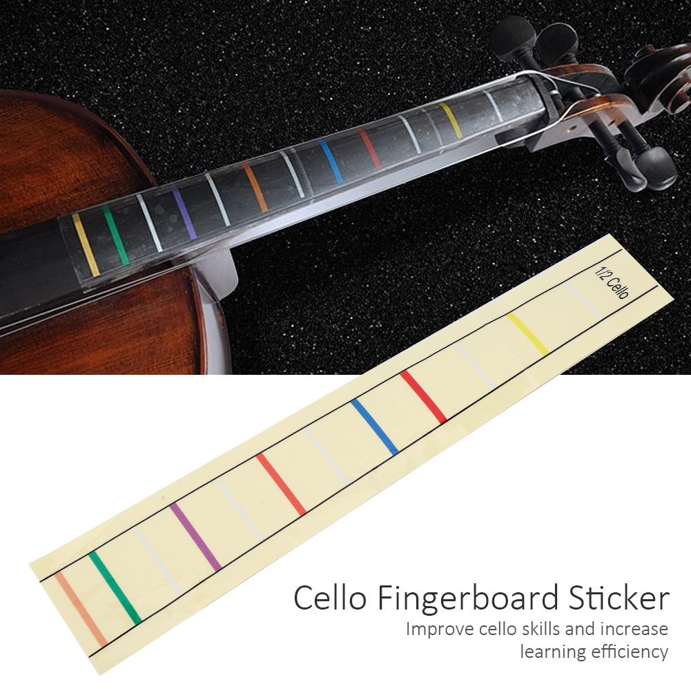 Cello Fingerboard Sticker 1 2 Finger Position Indicator Musical Instrument Accessories