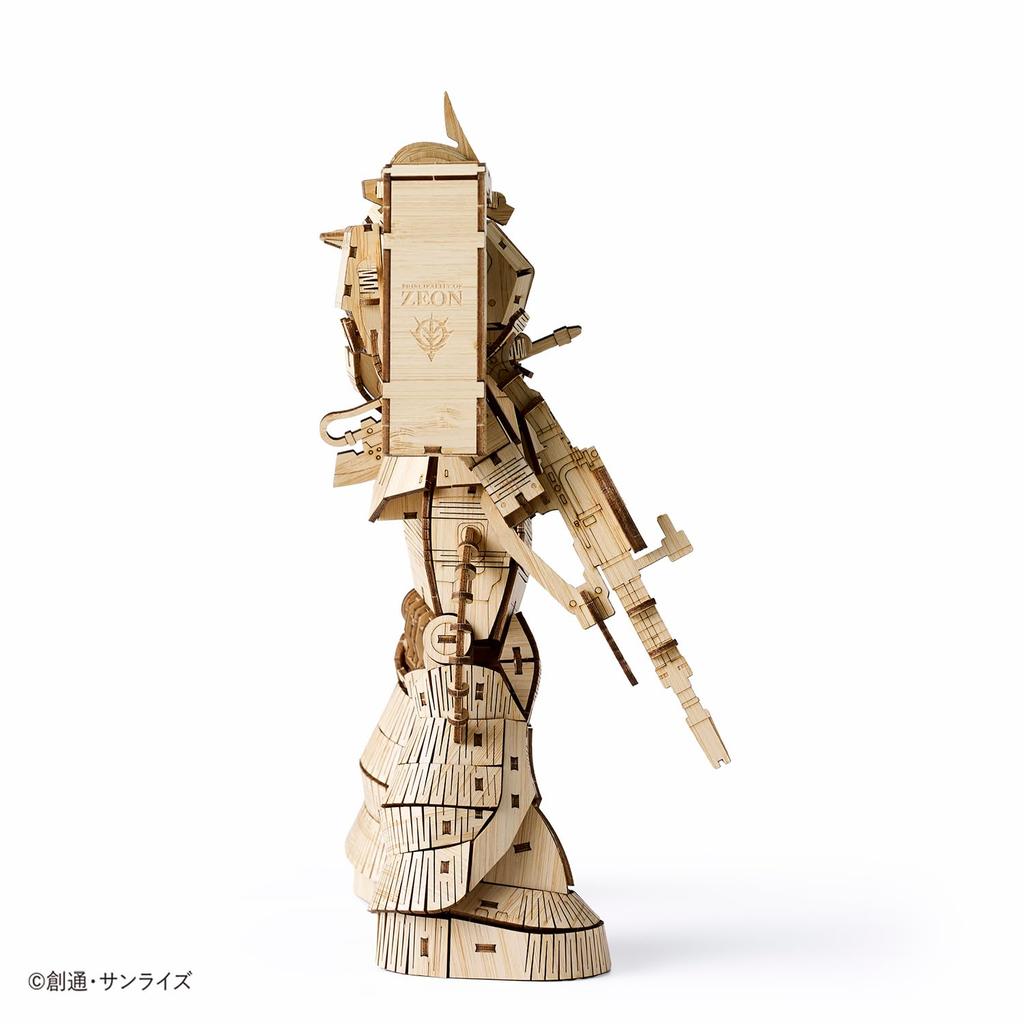 Zaku II Bamboo 3D Puzzle A DIY craft kit for kids and adults alike Educational toy for boys and girls A perfect 3D art piece and gift for adults