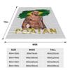 Flannel Throw Blanket Alex Pereira Bootleg Fighter Boxing Warm Plush Blankets Soft Bedspread for Bed Livingroom Home Travel Sofa