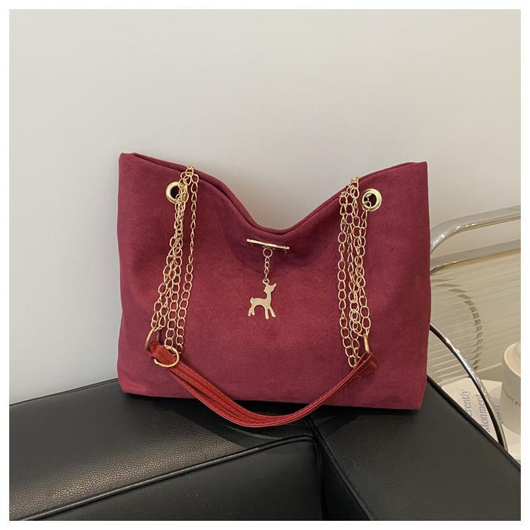 Pu Leather Retro Commuter Shoulder Bag For Daily Use With Magnetic Closure