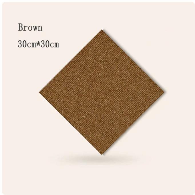 

100/50PCS Carpet Floor Tiles Stickers Thickened Square Rugs Peel and Stick Mats Used for Office Floor Anti Slip Home Decor Mats 4.5m2 ( 50PCS )