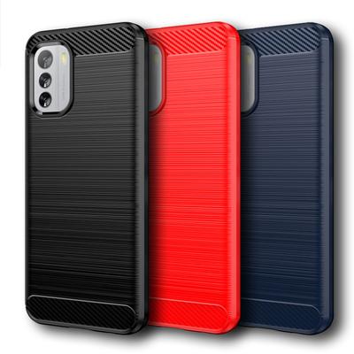 Para Carcasa Nokia G60 Cubierta Nokia G60 5G 6.58 pulgadas Fibra de Carbono Antigolpes Parachoques de Silicona Para Nokia G60 G50 G21 G11 G20 G10 G400
