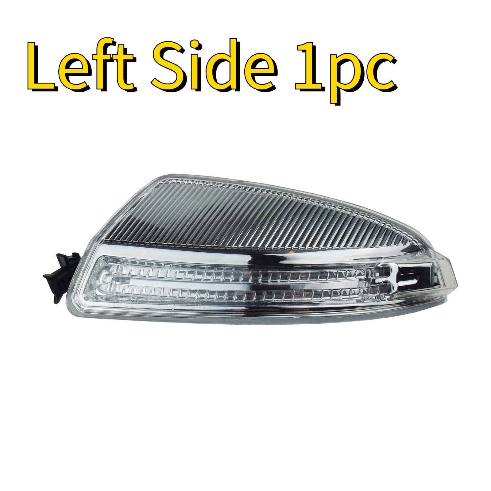 LED Side Mirror Turn Signal Light Blinker Indicator Left Driver or Right Passenger For Mercedes-Benz W204 C250 C300 C350 C63 AMG Left Side 1pc