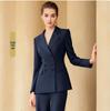 Women's Double-Breasted Professional Suit Set - Elegant Spring/Autumn Formal Wear