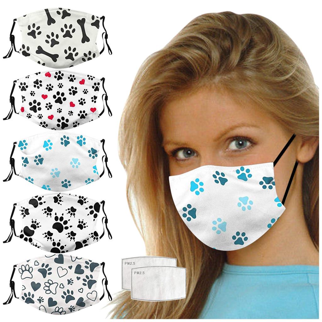 Dog PrintAdult Mask Washable Reusable Pollution Cover Face