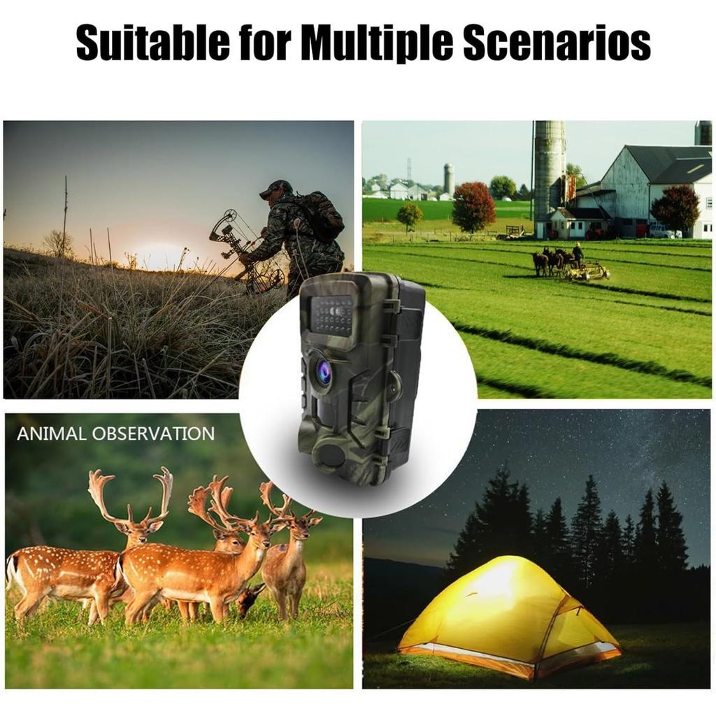 PR700 36MP 2.7K Wild Camera Trap Wireless Tracking Hunting Camera Monitoring for Wild Animal Observation Hunting Forest Fire Prevention