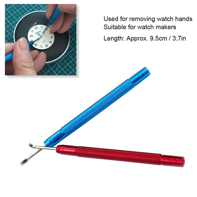 2pcs Aluminum Alloy Watch Hand Presser Watch Hour Minute Second Hand Pressing Setting Removing Watch Repair Tool for Watchmaker