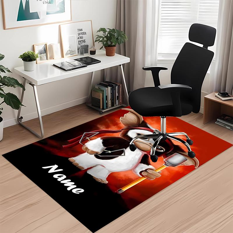 Custom Name Gremlins Printed Carpet, for Office Chair Living Room Bedroom Kitchen Room Decor Gifts.