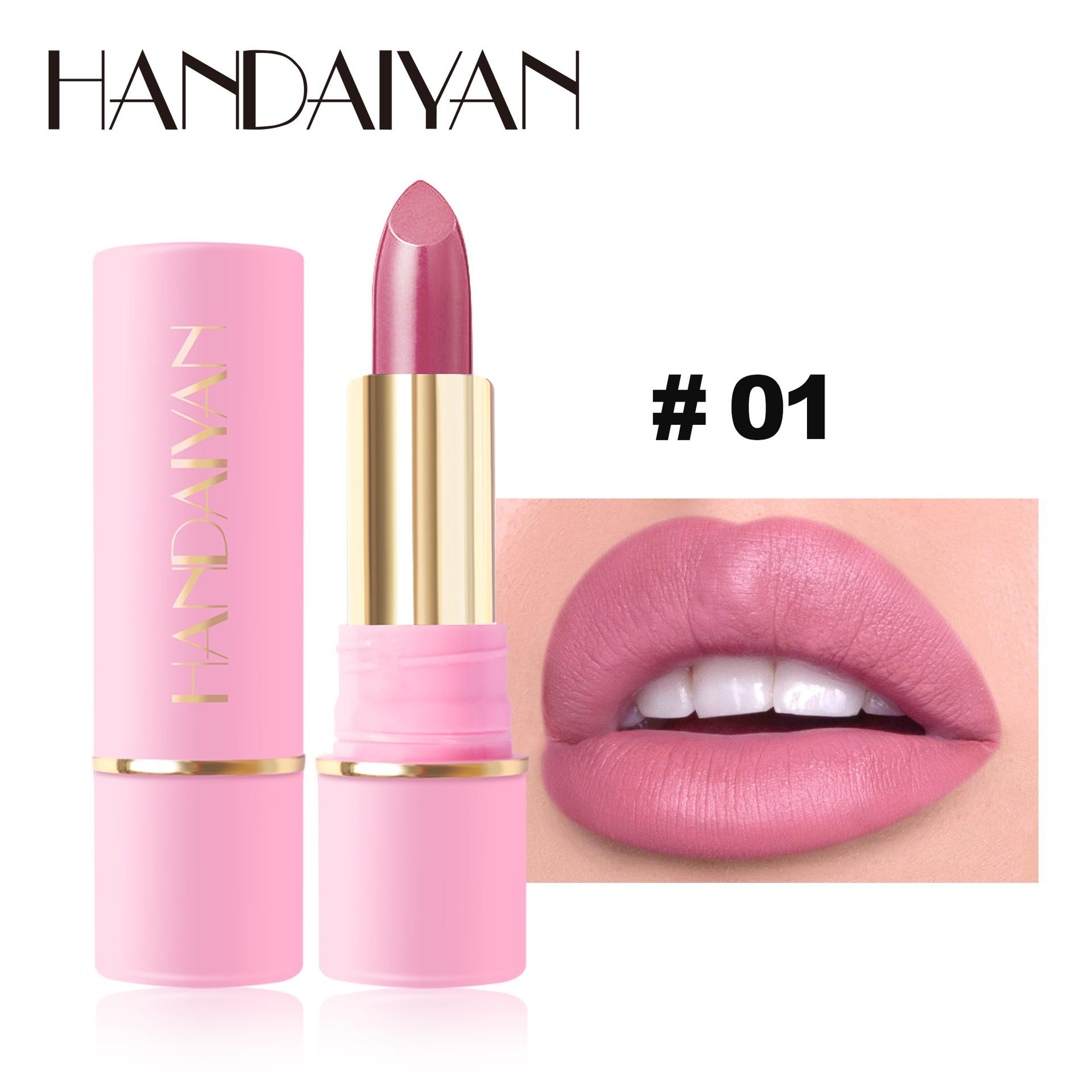 

HANDAIYAN Libje Sûnder Dipping Cup Lipstick 10 Kleuren Ien -tylige Matlippenstift Kleur Hyurizing 01