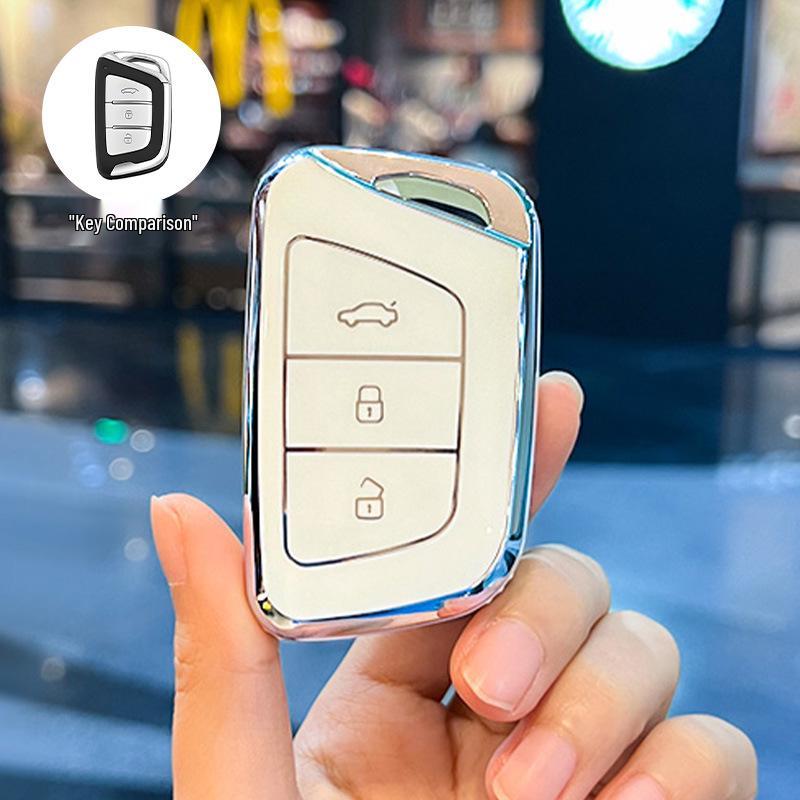 JAC Car Key Cover for Jiayue A5, X4, X7, iC5, iEVS4/7S/T8, and Ruifeng S4/S7/M6