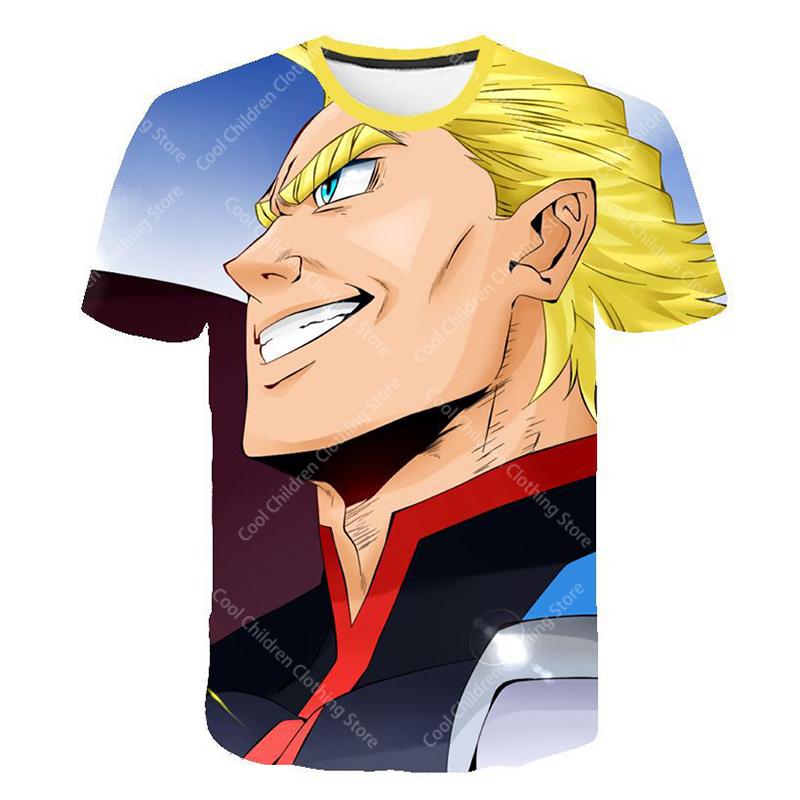 My Hero Academia Estate Ragazzi Ragazze Abbigliamento a Maniche Corte per Maglietta Carina Moda Casual Abbigliamento Genitore Figlio Maglietta a Maniche Corte