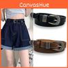 Vintage Women Retro Decorative Jeans Strap Buckle Waistband Casual Streetwear