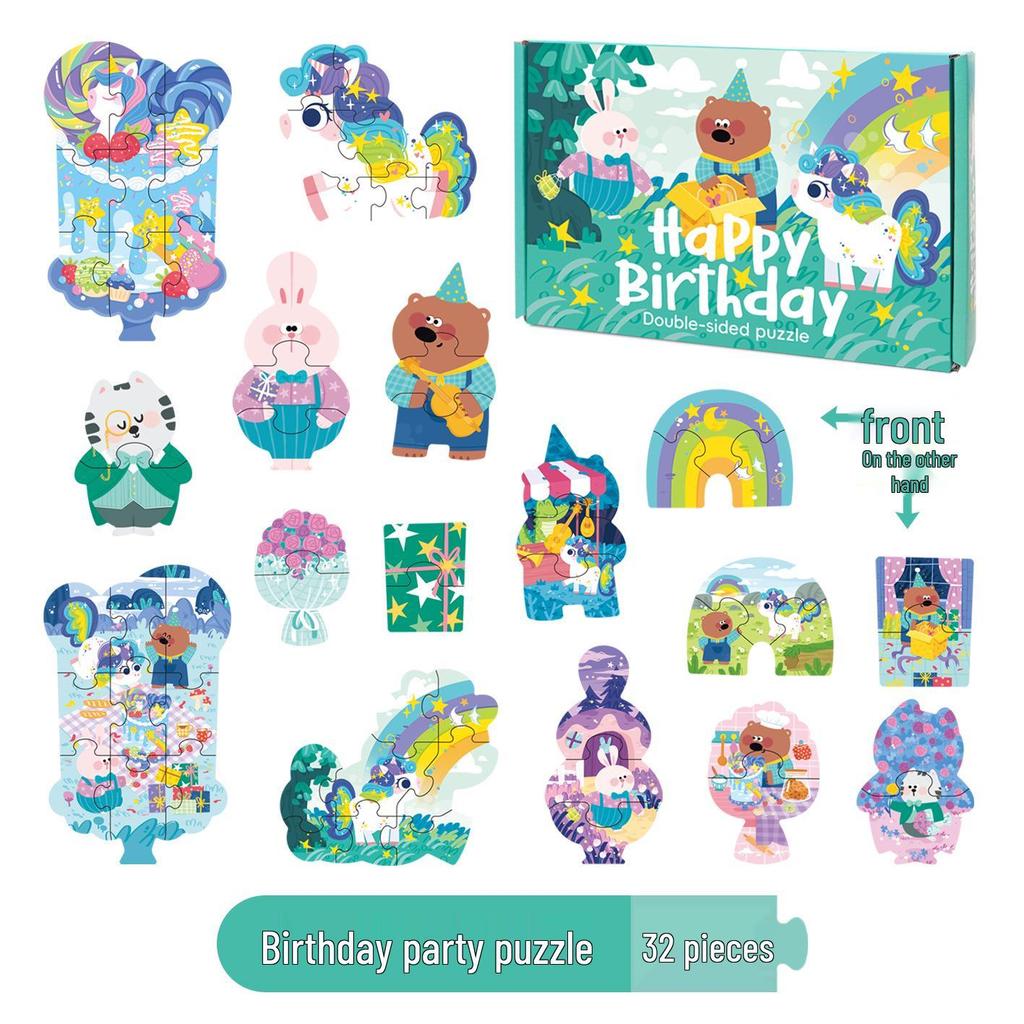 Große Puzzle-Handtasche für Kinder im Alter von 3-6 Jahren, ideales Geschenk für Kindergartenjungen und -mädchen, Früherziehungsspielzeug