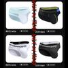 Trendy Low Rise Color Block Slim Fit Hip-Lifting Men's Sport Briefs