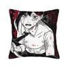 Chainsaw Man War Gurl Pillow Case Square Pillow Cover For Living Room Bed Chair Retro Trendy Cushion Cover