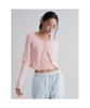 Pointel Long Sleeve Cardigan Light Pink