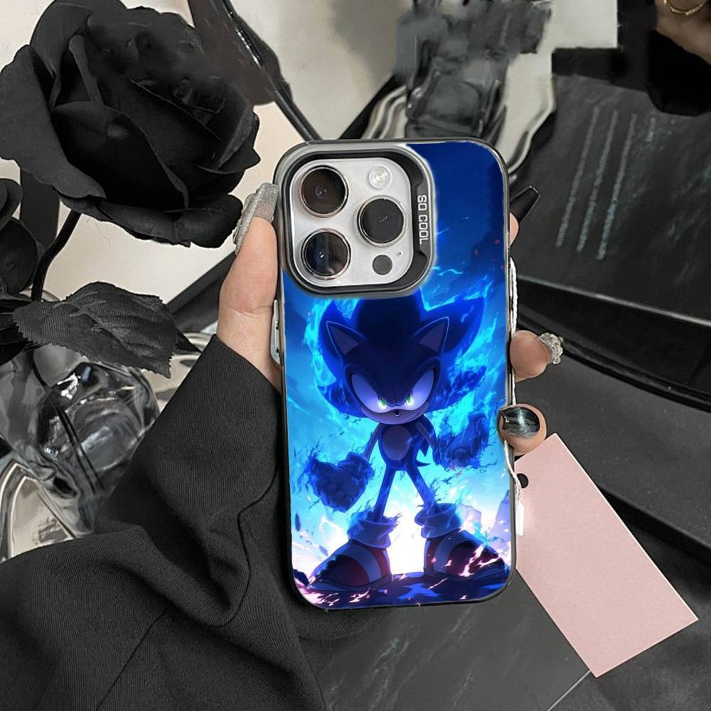 J-Shadow the Hedgehog Phone Case For iPhone17, 16,15,14,13,12 Pro Max Black Candy Matte Shockproof Cover
