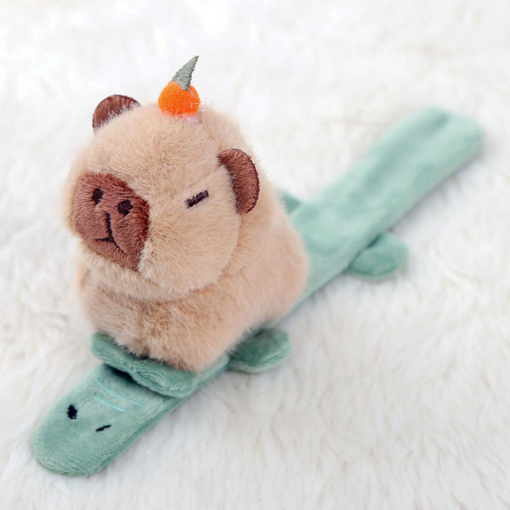 Plush Capybara Cartoon Wristband With Goose Crocodile Elephant Design For Girls Birthday Gift And Decor