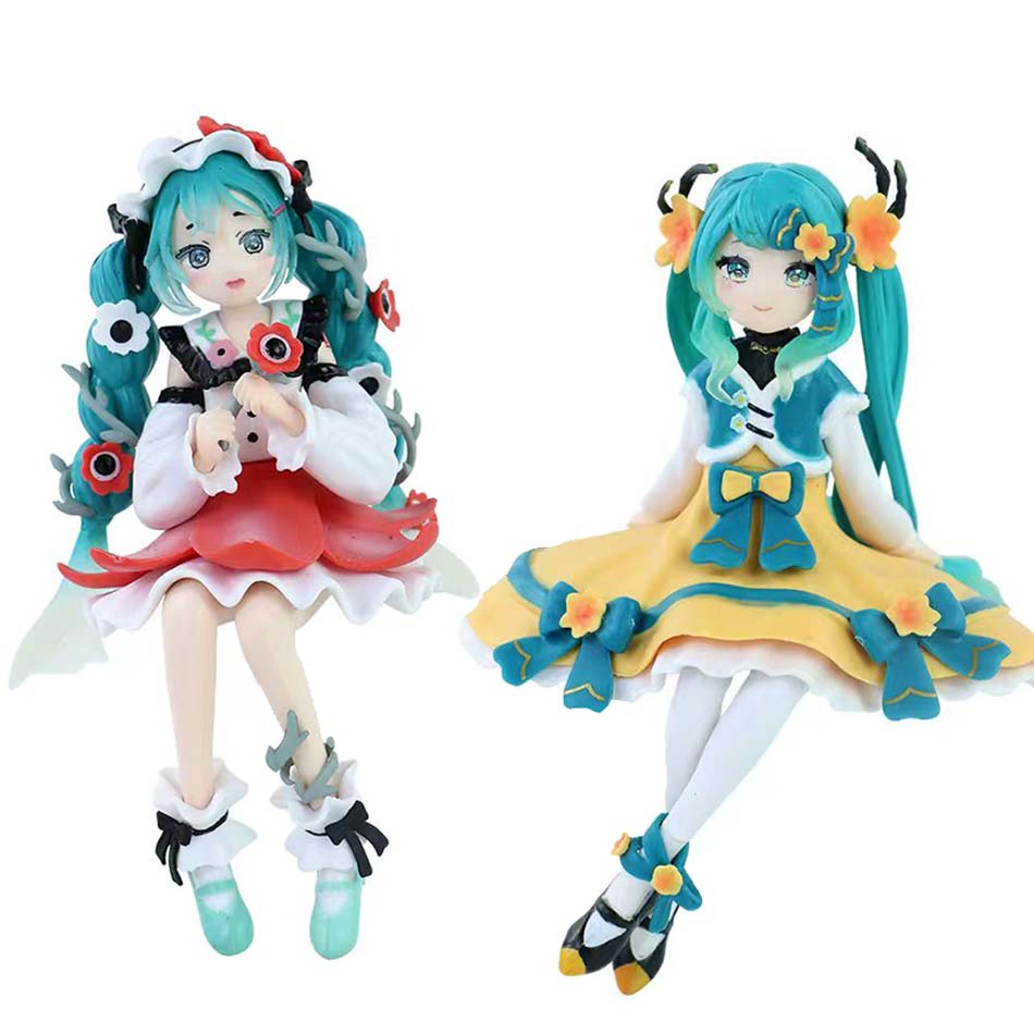 Yeni Hatsune Miku Anime Figür Oyuncakları Çiçek Perisi Koleksiyonu MIKU Kawaii Çizgi Film PVC Aksiyon Figürü Model Bebekler Doğum Günleri Hediyelik