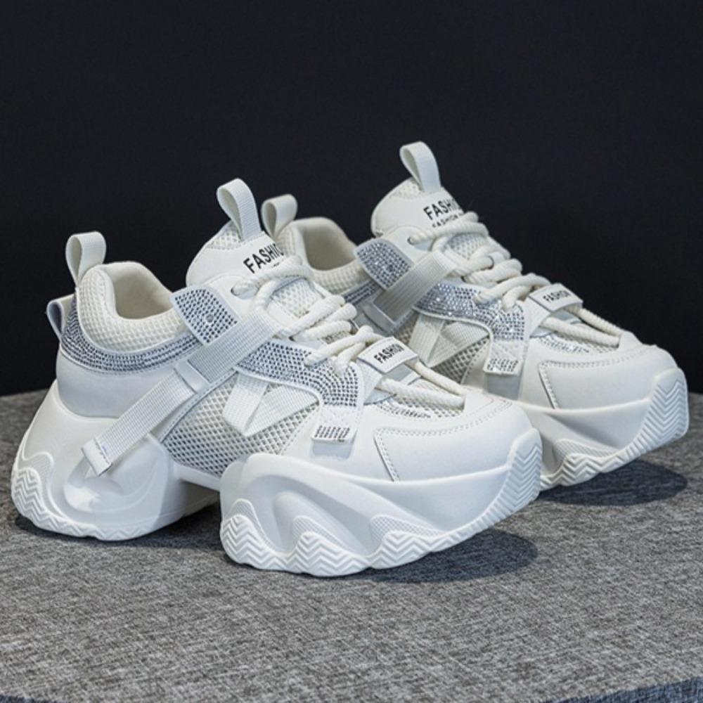 Platform Shoes Women's Casual Shoes 2025 Summer Mesh Breathable Women's Shoe Versatile Sports Leisure Shoes Women Sneakers