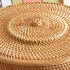 Rattan Storage Box Woven Organizer Boxes Multifunctional Organizing Case Luxury Round Food Cases with Lid Organizers Furniture