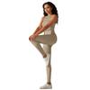 Seamless Yoga Clothes For Women, Body Shaping Exercise, High Waist, Abdominal Tightening, Hip Lifting, Tight Fitting Fitness Two-Piece Set For Women