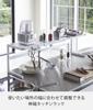 Yamazaki Extendable Kitchen Support x x Tower Extendable Support Kitchen Storage Model 4480 Rack, White, Approx. W54-92cm D22.5cm H25cm, Rack, Rack,