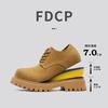 Martin boots men's low-top big-head platform tooling shoes men's platform soft-sided leather shoes men-A