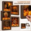 Halloween 3D Shadow Box mit LED-Lichtern - DIY-Set für die Heimdekoration