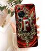For Huawei P60 LNA-LX9 Case For Huawei P60 Pro MNA-AL00 Cover Luxury A-Z Letters 2D Painted Silicone Casing
