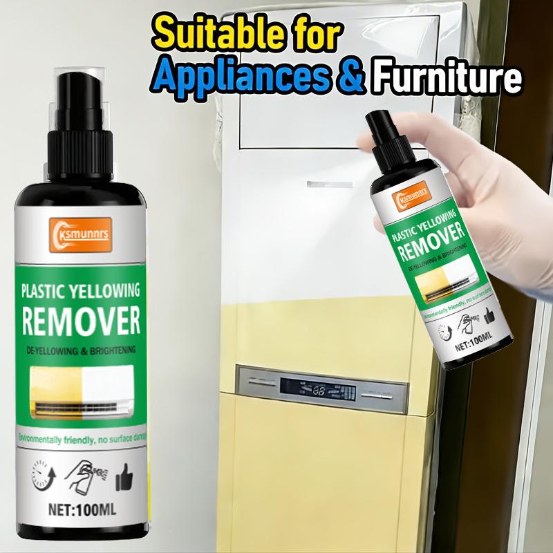 100ml Möbel Kunststoff Gelb Entferner Aufbereiter - Fleckenentferner und Aufheller für vergilbte Oberflächen. Geeignet für Toilette