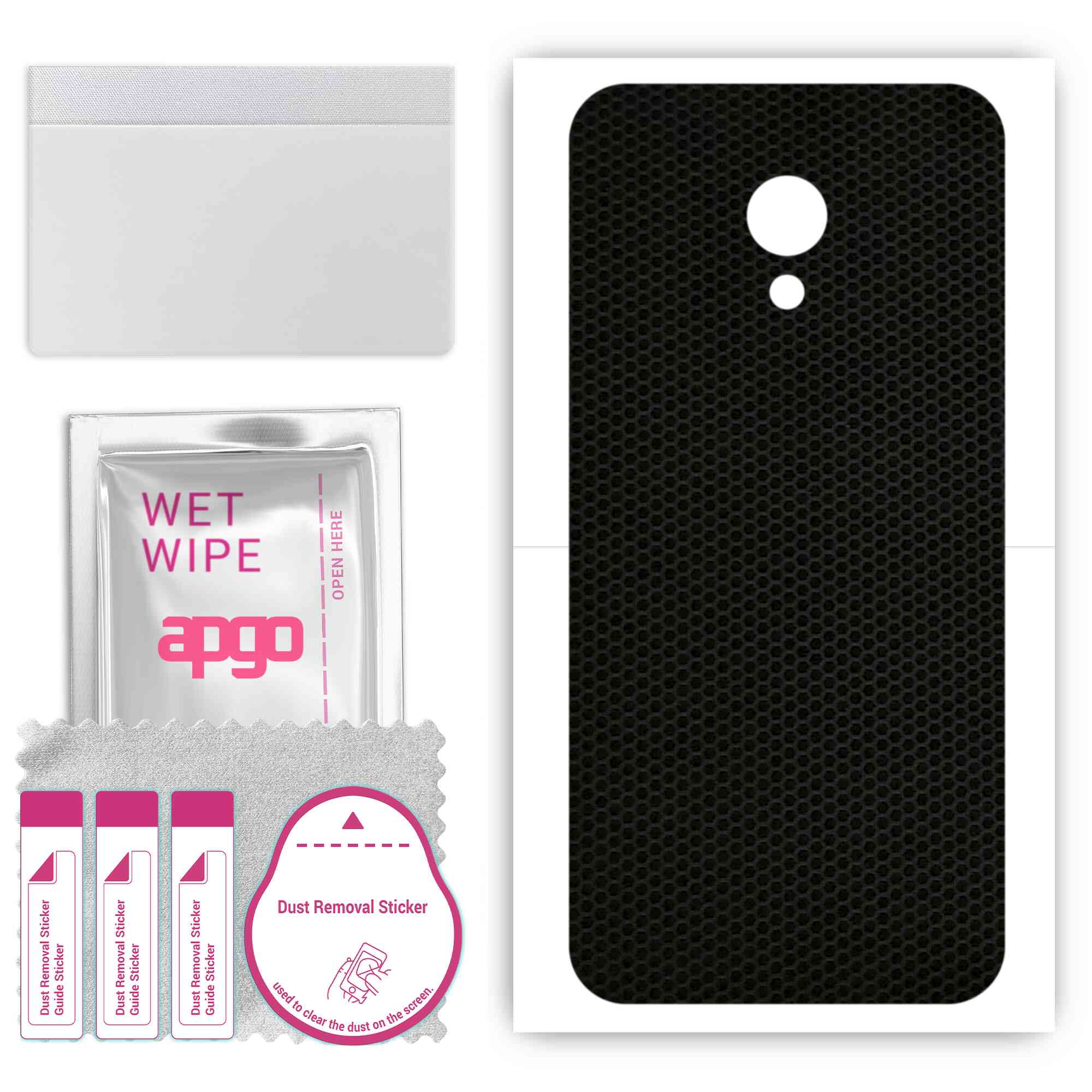 

apgo Захисна наклейка для задньої панелі, сумісна з Meizu C9, Wrap Film, Foil, Vinyl - Pattern Matrix