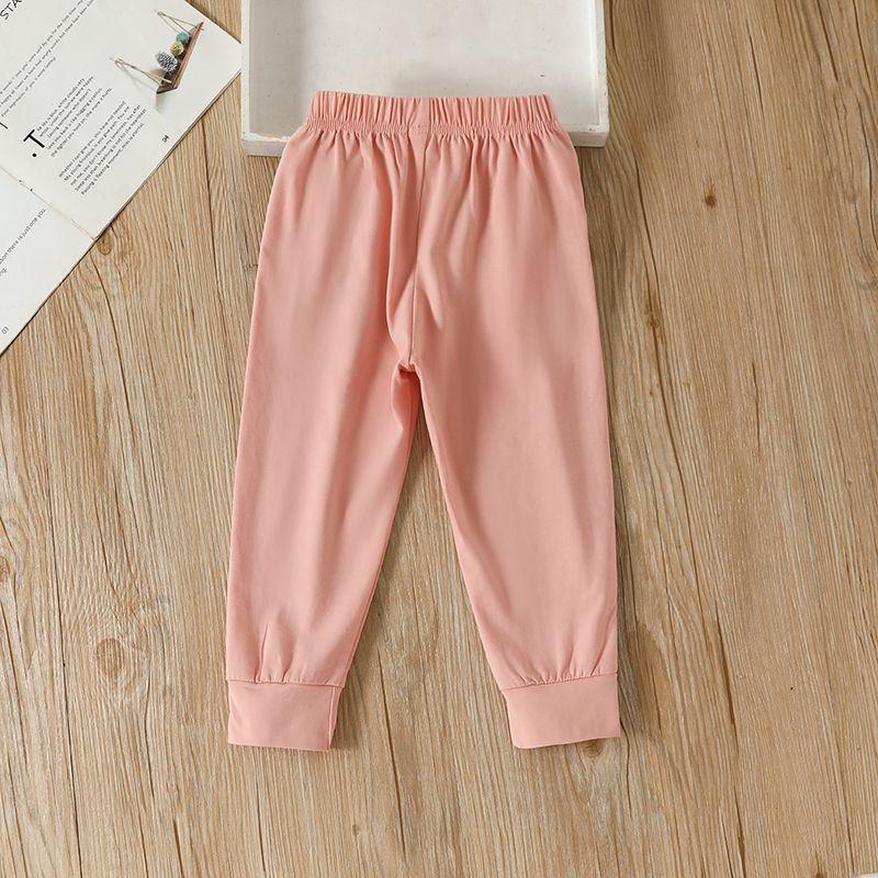 Children's Clothing Women's Cotton Pants Summer Clothing New Thin and Versatile Pants Girls' Casual Pants