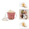 Croissant Plush Bag With Zipper For Women And Teens