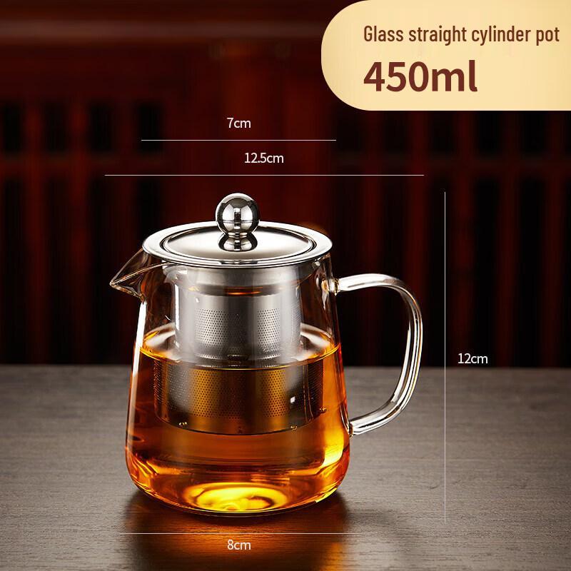 Heat-Resistant Glass Teapot with Infuser