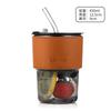 Creative High-Value Bamboo Cup Straw Glass Women'S Feng Shui Cup Portable Office Cup Coffee Cup