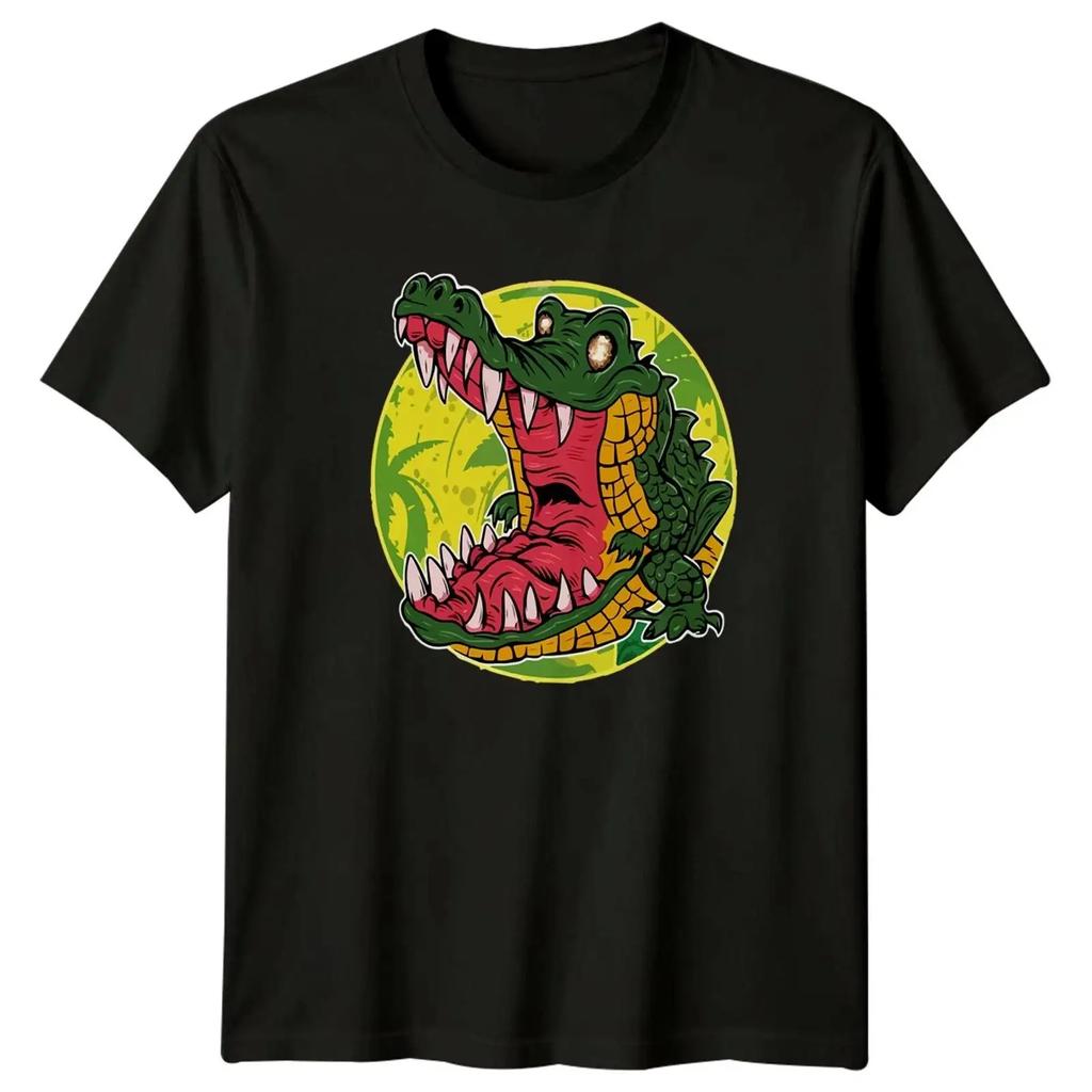 Lustiges Krokodil T Shirt Tier Wildtiere Geburtstag Geschenk FR Sie Und Ihn Vintage Streetwear Soft Slightly