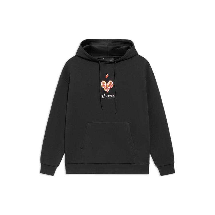 Свитшот унисекс из коллекции спортивной моды Li Ning, черный, AWDS593-2 M