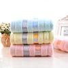 Premium Cotton Thick Absorbent Face Towel Soft Washcloth For Home Use In Blue Yellow And Pink