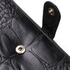 Interesting Unisex Purse Made of Genuine Textured Leather CANPELLINI 21853 Black