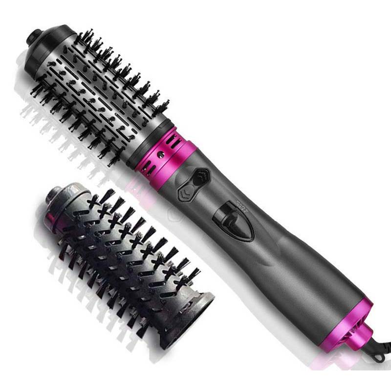 Negative Ionic Blow Hair Dryer Hot Air Brush Hair Straightening Comb Curling Iron Multifunctional 3-In-1 Automatic Hot Air Comb