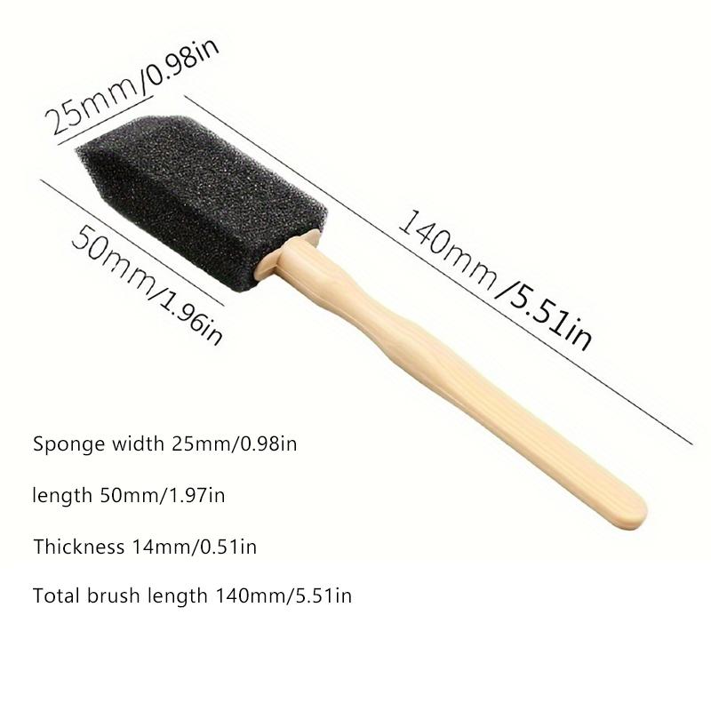 SEAMETAL 10pcs Car Cleaning Brush Wooden Handle Air Conditioning Vent Cleaning Brush Car Interior Gap Dust Removal Tool