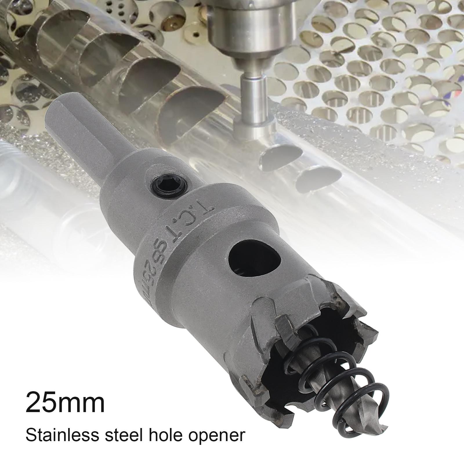 

16-45 мм сверло из карбида вольфрама, сверло с твердосплавным кольцевым сверлом TCT, сверло для резки отверстий по нержавеющей стали/алюминиевому сплаву 25mm