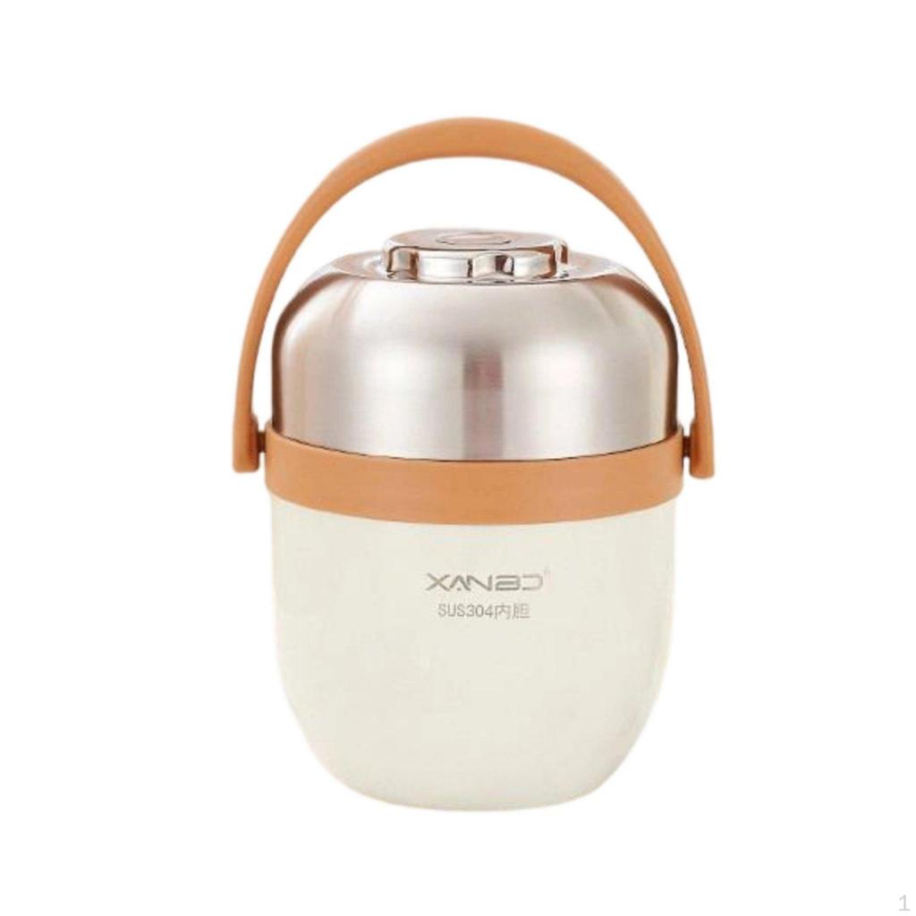304 Stainless Steel Double-Layer Insulated Food Jar, Vacuum Thermal Lunch