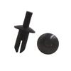 ACROPIX 5mm Hole Black Plastic Rivet Splash Guard Fastener Retainer Clips - 100 Pack