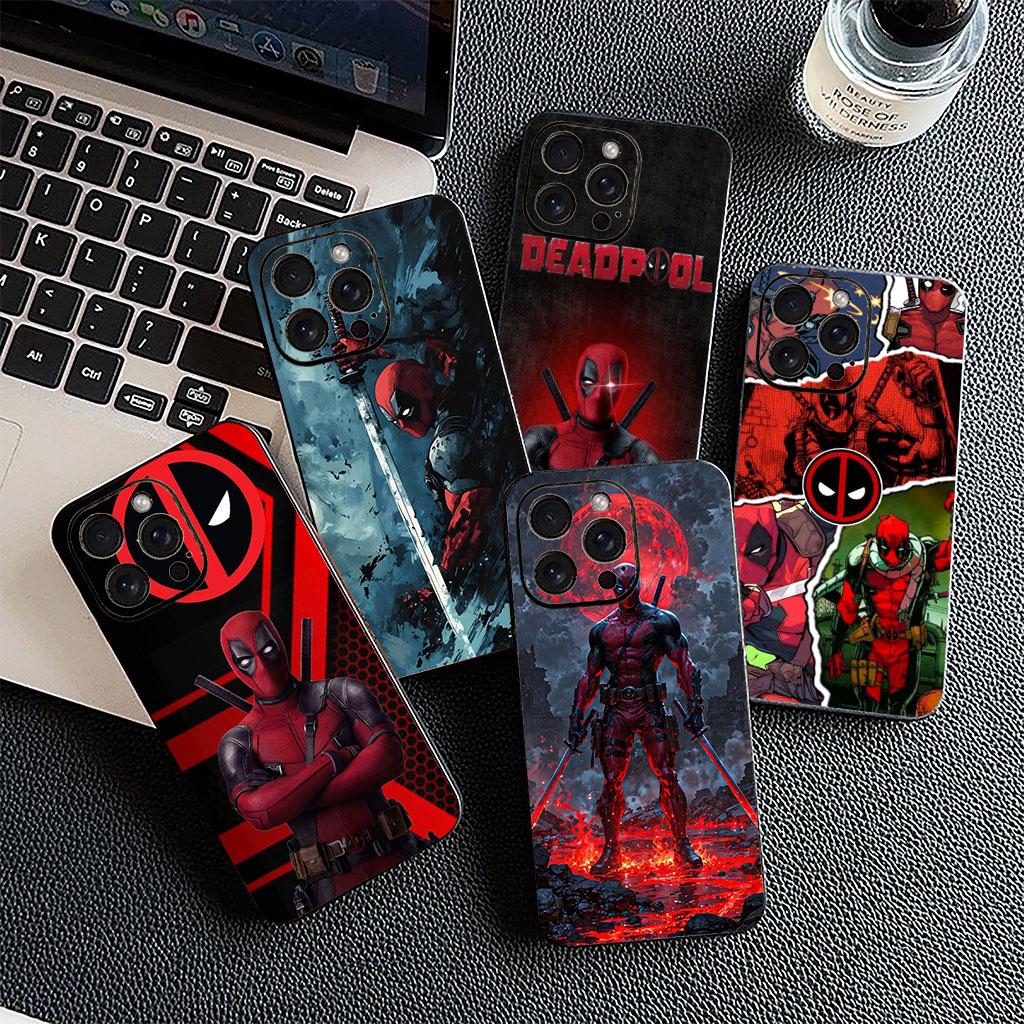 Deadpool Marvel Casing Phone Cover for Apple iPhone 16 15 14 11 Pro Max 7 8 Plus SE2 SE3 SE 2022 2020 Case